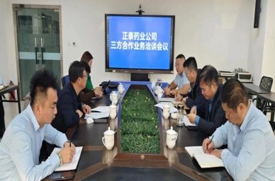 正泰药业公司三方合作业务洽谈会议