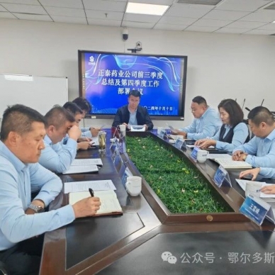 “冲刺四时度、、、打好收官战”正泰药业召开带头部署会